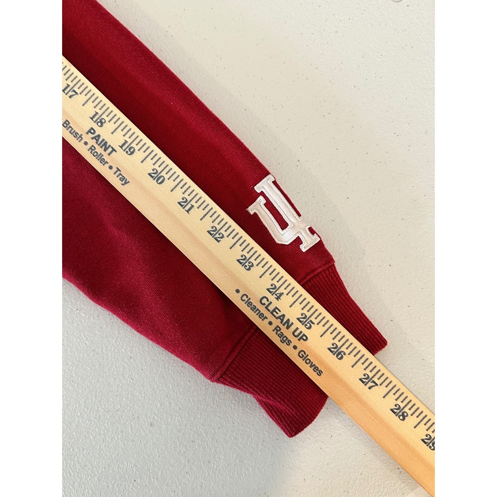 Stadium Athletics Indiana Hoosiers Red Hoodie Embroidered Sweatshirt Kids Large - Picture 10 of 12
